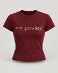 A.M. Paradox (10 Year Anniversary Women's Tee) - Burgundy